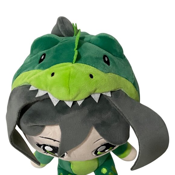 InquisitorMaster Jade Sleepover Plush Toy 10" Green Dinosaur Outfit Anime Girl - Picture 5 of 8
